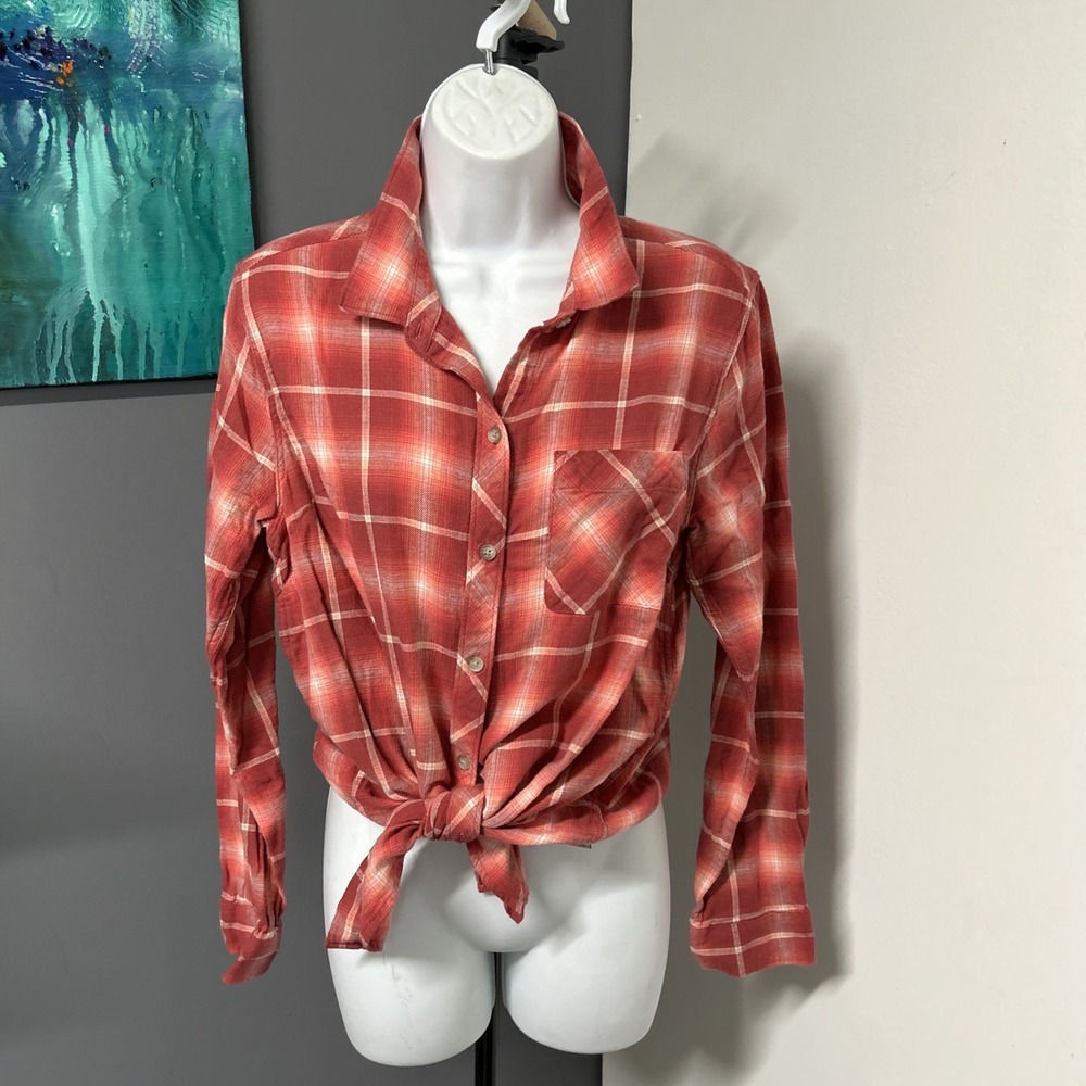 Eddie Bauer Women's‎ Flannel Shirt Large Cowgirl Western Outdoor Cotton Colorful